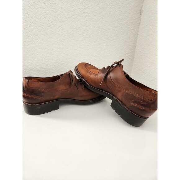 Vintage Cole Haan men\'s brown suede oxfords 14170  Size 9M Made In Brazil Used main image 9
